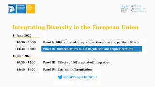 InDivEU Mid-term Conference |  Differentiation in EU Regulation and Implementation