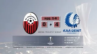 UEL Play off Round | Highlights | Shkëndija v Gent 0-4 (agg. 1-6) | 25.08.2016