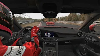 Alfa Romeo Giulia QV vs Porsche 911 ►  Nordschleife (on board-pure sound)