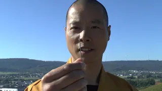 Upps! Shaolin Mönch wirft Nadel durch Glasscheibe!