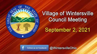 Village of Wintersville Council Meeting - September 2, 2021