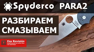 Spyderco paramilitary 2 - Разбираем, смазываем