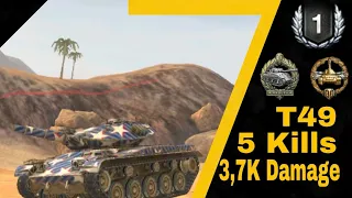 World of Tanks Blitz T49 - 5 Kills 3,7K Damage