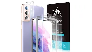 LK Tempered Glass Screen Protector for Galaxy S21 / S21 Plus Installation Video