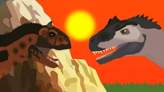 Allosaurus vs Carnotaurus / Stick Nodes ANIMATION