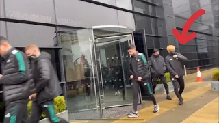 CELTIC PLAYERS ARRIVING BEFORE THE CELTIC V HIBS FINAL (Kyogo Furuhashi IS THE IN TEAM)