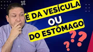 DOR DE PEDRA NA VESÍCULA OU DOR NO ESTÔMAGO. Afinal, de onde é a dor na barriga.