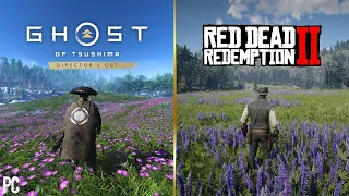 Ghost of Tsushima PC vs Red Dead Redemption 2 PC | Graphics and Details Comparison
