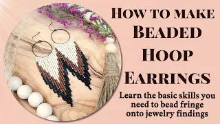 How to make beaded hoop earrings with Kristi from @bloomandbestow