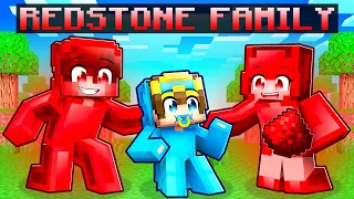 Adopted by a REDSTONE FAMILY In Minecraft!