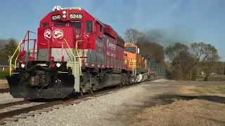 RJCC SD40-2 6249 Leads Rock Train NE-01 at Watertown, Tennessee