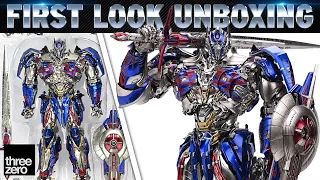 Threezero Optimus Prime DLX Transformers The Last Knight Figure Unboxing | First Look