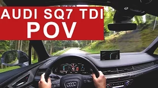 Audi SQ7 TDI POV Drive - 435 PS and 900 Nm V8 Diesel Engine