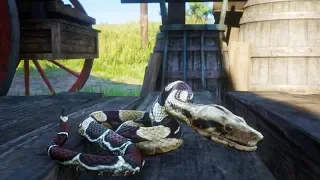 Playing as a SNAKE in Red dead Redemption 2 PC (RDR2 PC Mods Funny moments)