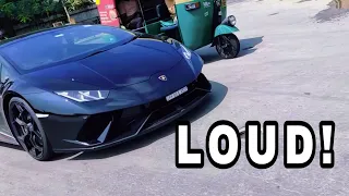 CRAZY DRIVING OF LAMBORGHINI PERFORMANTE | Loud Exhaust