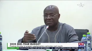 2020 Mid-Year Budget: Finance Minister to present supplementary estimates next month (18-6-20)