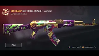 Выбил из battle pass аркану AKR "Mirage Menace" STANDOFF 2