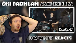 DRUMMER REACTS to OKI FADHLAN - DEADSQUAD ( ANATOMI DOSA ) DRUM COVER