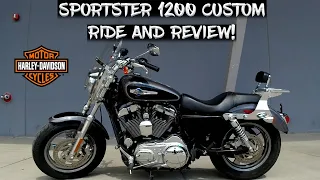 2014 Harley Davidson Sportster 1200 Custom Ride and Review!