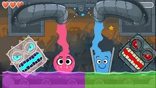 Happy Glass vs Love Balls in Red Ball 4 EPISODE 3 PERFECT 'BOX FACTORY' Game For Kids