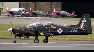 4Kᵁᴴᴰ RAF Short Tucano T1 Aerobatic Display @ RIAT Fairford