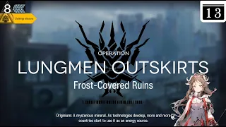 Arknights CC#0 Frost-Covered Ruins Day 13 Risk 8 + Challenge Guide Low Stars All Stars with Eyja