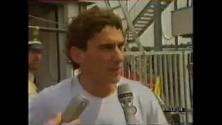 Senna German GP 1989 after Qualifying