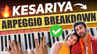 Kesariya - Easy Piano Arpeggio Pattern - Piano arpeggio Hindi songs - PIX Series - Hindi