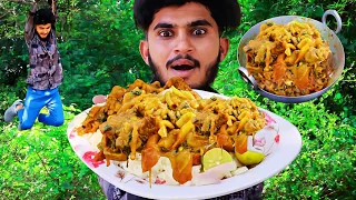 Dhaba Style Chicken Masala In Village 🦚🌳Jungle Recipe | Village Chicken Masala Recipe | Village Life