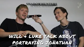 Will Tudor & Luke Baines talk about portraying Jonathan & the Shadowhunters conventions