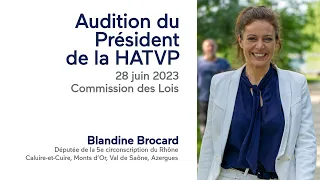 28/06/2023 : Audition du Président de la HATVP