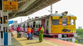 High speedy Galloping v all stop Howrah - Barddhaman main line local train skipping Taladu