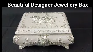 Embossed Floral Design Jewellery Box organiser for girls & women #jewellery #giftideas #wedding