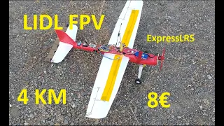Como hacer avion FPV y vuelo autonomo con planeador LIDL de 8 € con 4 km de rango maximo