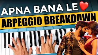 Apna Bana Le - Arpeggio Breakdown - How to Play Arpeggios on piano(Hindi) - PIX Series