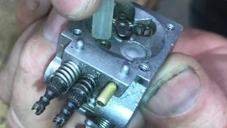 “replacing” CHECK VALVE on a walbro, zama carburetor (chainsaw, trimmer) testing