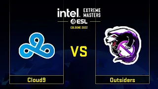 Cloud9 vs Outsiders | Карта 1 Dust2 | IEM Cologne 2022 - Group B