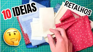 10  IDEIAS INCRÍVEIS PARA FAZER COM RETALHOS DE TECIDO | show de artesanato