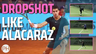 LEARN: THE SECRET TO THE ALCARAZ DROPSHOT | Tennis Coach Analysis | How to transform your dropshot