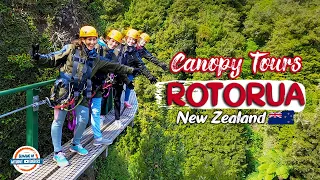 Ancient Forest ZIPLINE - Canopy Tours Rotorua🇳🇿Best Things In New Zealand  | 197 Countries, 3 Kids