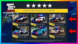 Buying, Storing & Customization Police Cars/Vehicles In GTA 5 Online...NEW Cops N Crooks DLC Info!