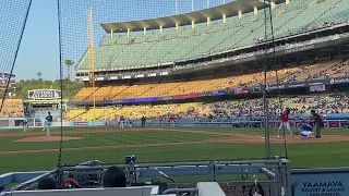 Bobby Miller Strikes out Ohtani in pitching debut at Dodger Stadium!!