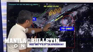 PAGASA Weather Update on Tropical Depression 'Obet' Wednesday 11AM October 19