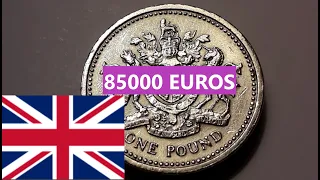 Value 85000 EUROS !!!!!!!!!!!!!!!!!!!!!! English Coin   One Pound 1983