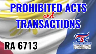 Prohibited Acts and Transactions | RA 6713