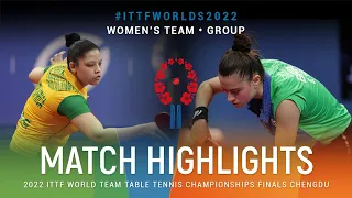 Highlights | Bruna Takahashi (BRA) vs Musfiquh Kalam (RSA) | WT Grps | #ITTFWorlds2022