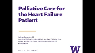 Palliative Care for the Heart Failure Patient