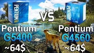 Pentium G5400 vs G4560 Test in 8 Games