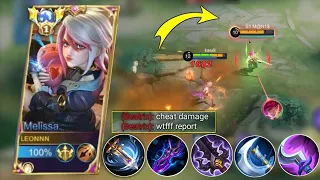 WHEN TOP 1 MELISSA USING DANGEROUS CRITICAL BUILD!!🔥 MELISSA USERS YOU MUST TRY THIS DAMAGE HACK 😱