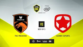 TNC Predator vs Gambit Esports, ESL One Hamburg 2019, bo5, game 2 [Adekvat & Mortalles]